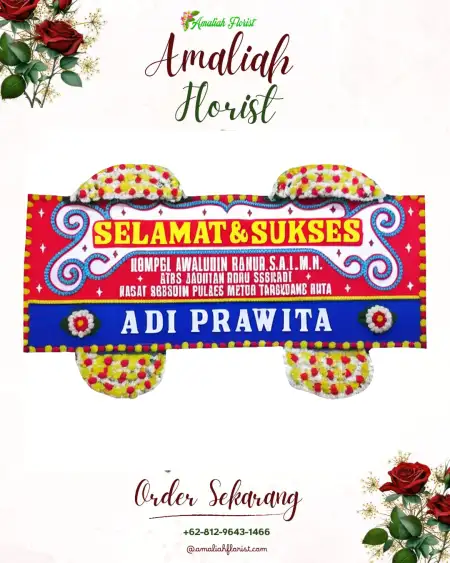 Papan Bunga Ucapan Selamat Bantai Napu